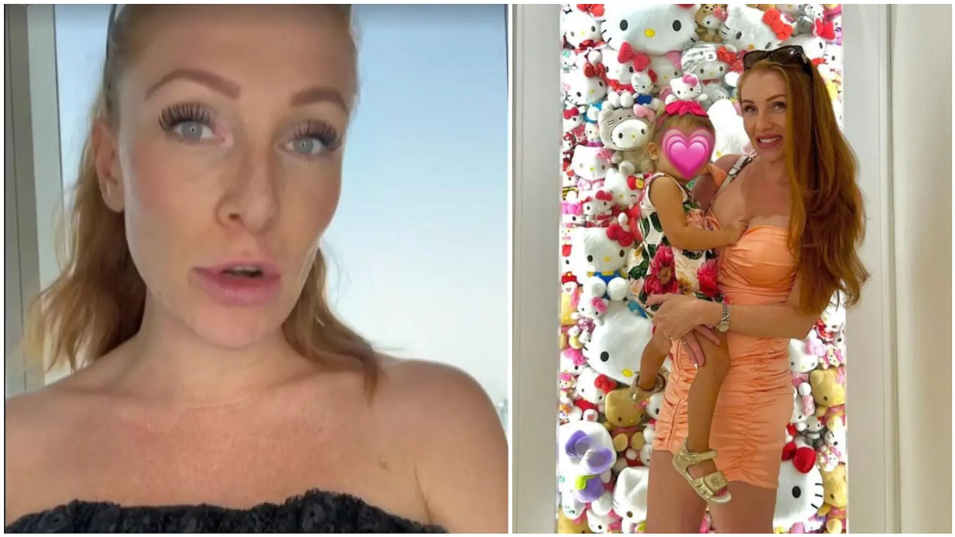 Georgina Fleur und ihre kleine Tochter