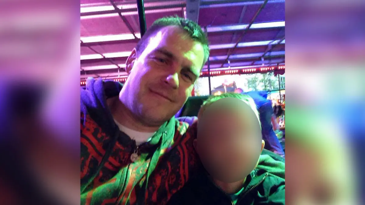 Edgars Buncis mit seinem Sohn Roberts.