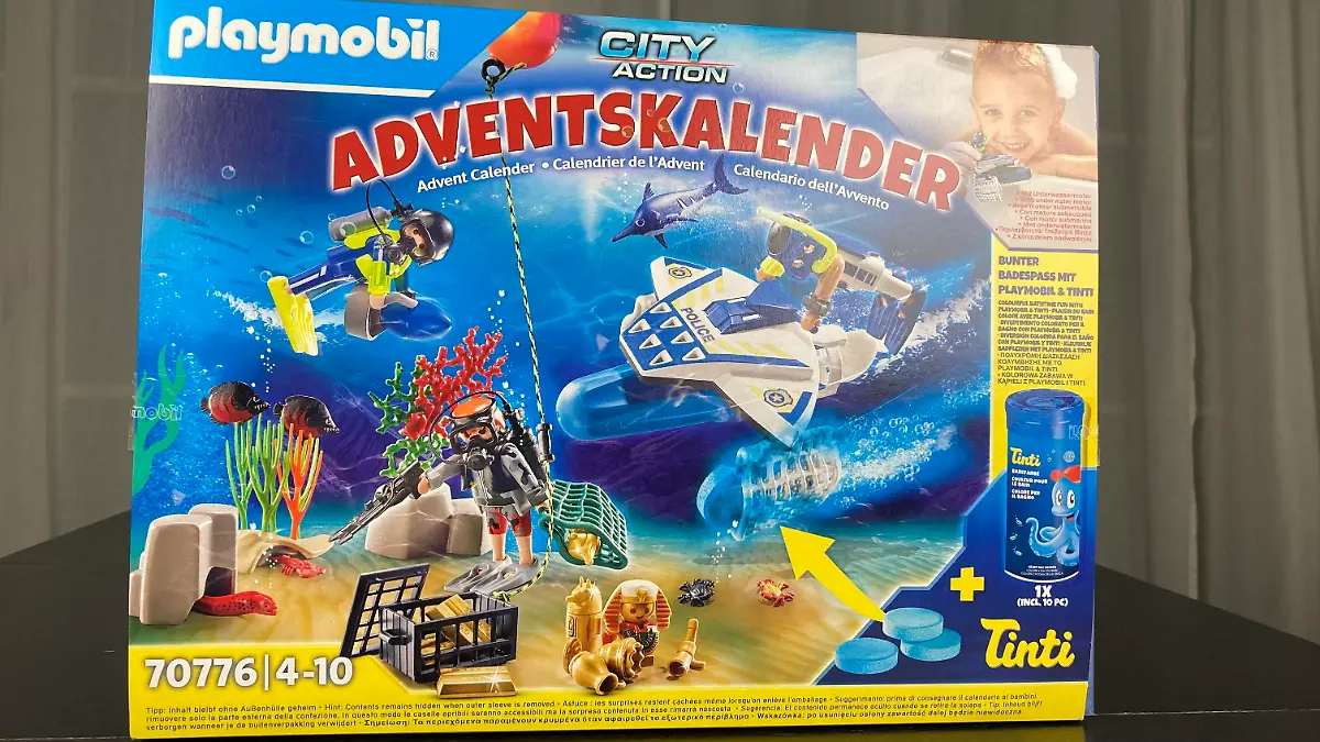 Playmobil-Adventskalender Badespaß Polizeitaucheinsatz
