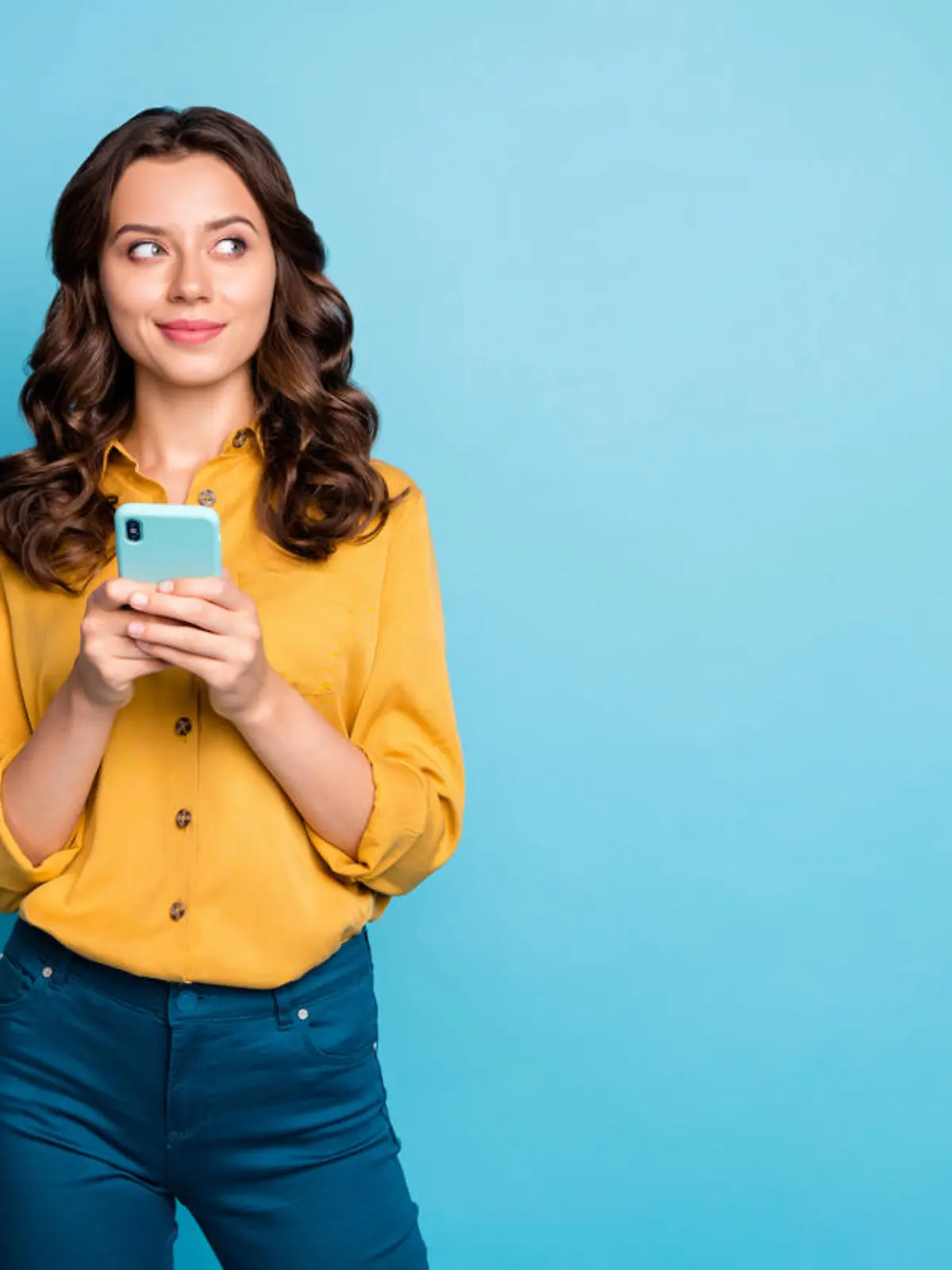 Frau mit Smartphone
