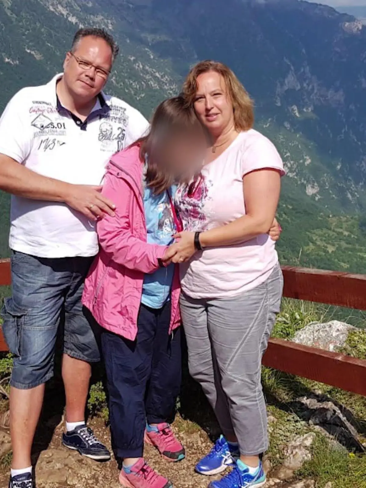 Die Familie U. mit Leonie im Urlaub