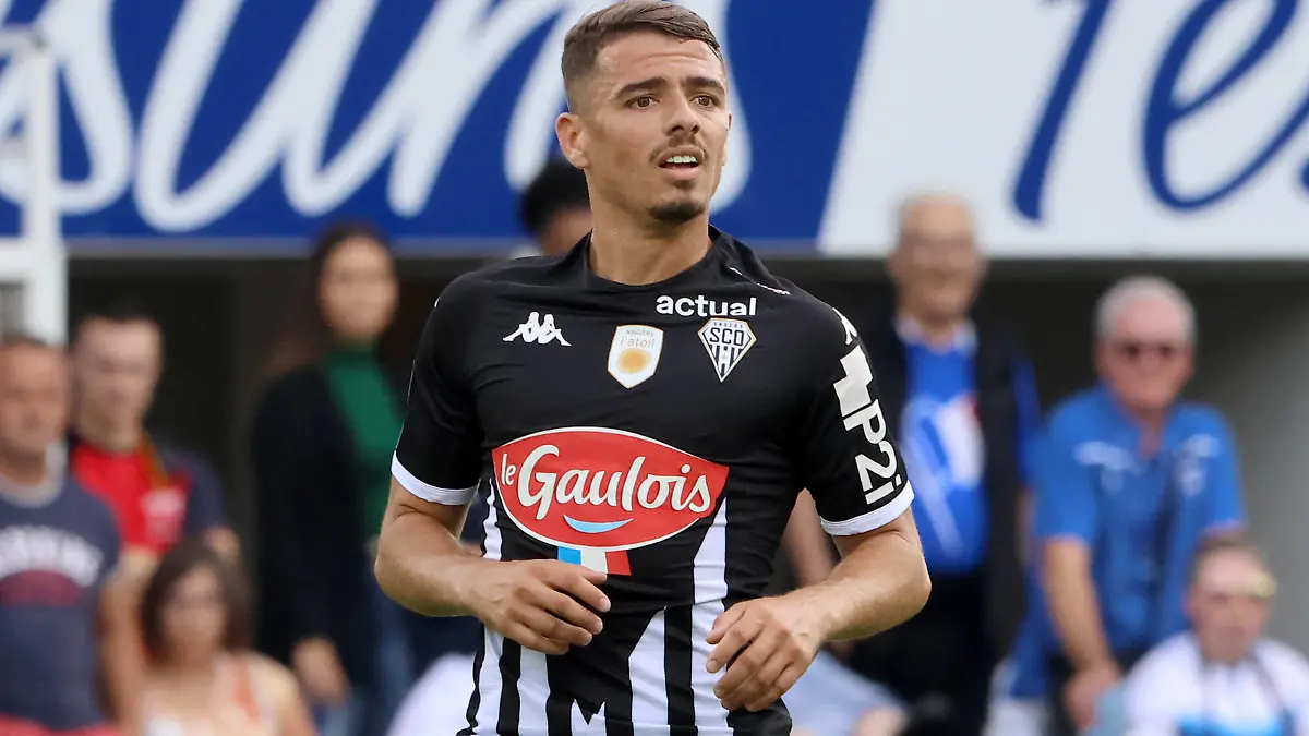 ILYES CHETTI, Angers, Ligue 1, 2022-23, Auxerre vs Angers 2-2, 14/08/2022, Auxerre, Azione, Action, Single shot LIGUE 1 2022-23 AUXERRE-ANGERS 2-2 