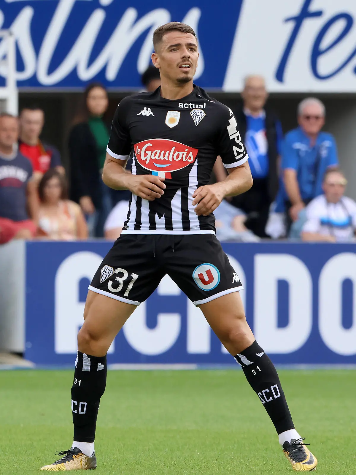 ILYES CHETTI, Angers, Ligue 1, 2022-23, Auxerre vs Angers 2-2, 14/08/2022, Auxerre, Azione, Action, Single shot LIGUE 1 2022-23 AUXERRE-ANGERS 2-2 