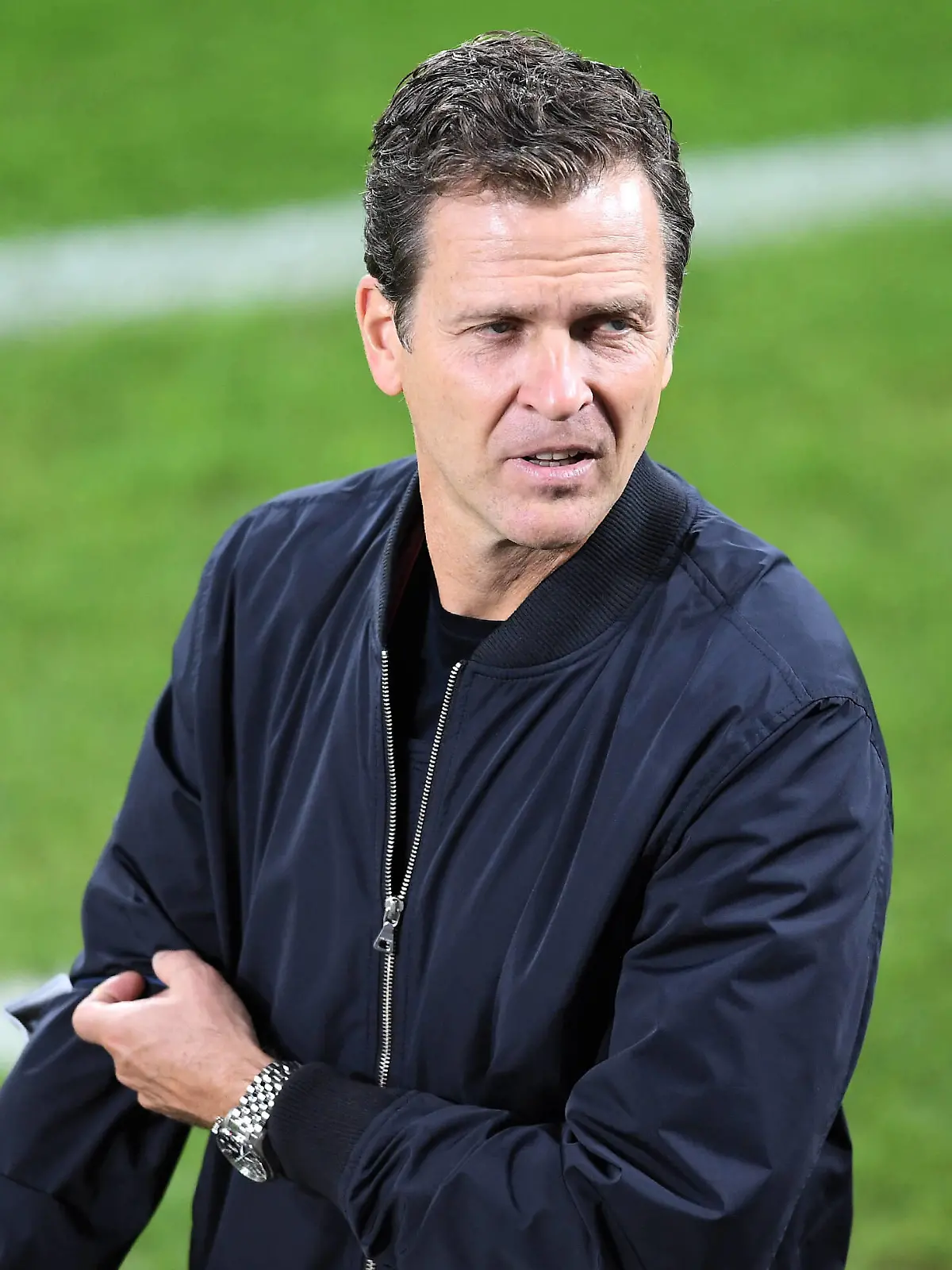 FUSSBALL INTERNATIONAL QUALIFIKATION WM 2022 Katar in St. Gallen Gruppe J Lichtenstein - Deutschland 02.09.2021 Teammanager Oliver Bierhoff Deutschland nachdenlich *** FOOTBALL INTERNATIONAL QUALIFICATION World Cup 2022 Qatar in St Gallen Group J Lichtenstein Germany 02 09 2021 team manager Oliver Bierhoff Germany pensive 