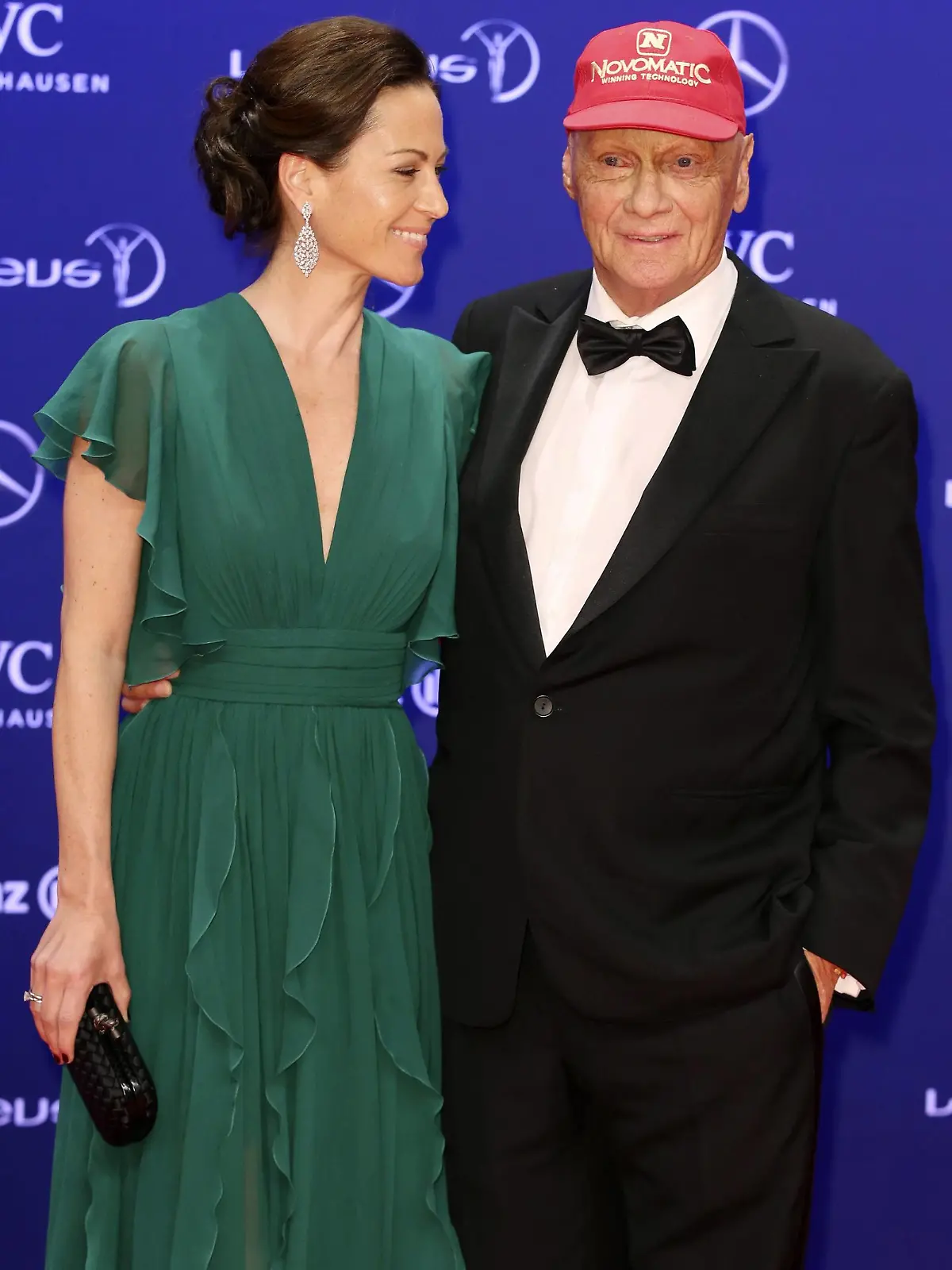 Niki Lauda mit Gattin Birgit Wetzinger bei der Verleihung der 17. Laureus World Sports Awards 2016 in der Messe Berlin. Berlin, 18.04.2016 Foto:xS.xGabschx/xFuturexImage  