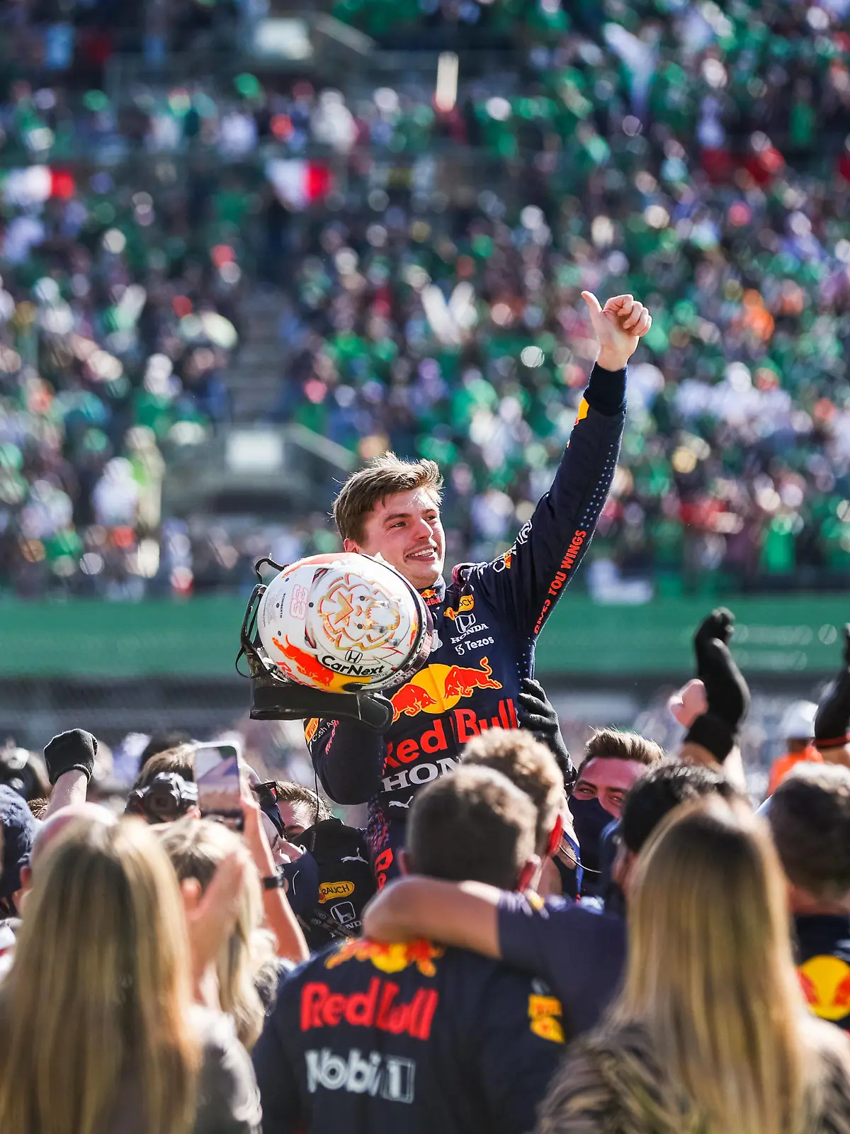 Sport Bilder des Tages VERSTAPPEN Max ned, Red Bull Racing Honda RB16B, portrait during the Formula 1 Gran Premio De La Ciudad De Mexico 2021, Mexico City Grand Prix, 18th round of the 2021 FIA Formula One World Championship, WM, Weltmeisterschaft from November 5 to 7, 2021 on the Autodromo Hermanos Rodriguez, in Mexico City, Mexico - F1 - MEXICO CITY GRAND PRIX 2021 - RACE DPPI/Panoramic PUBLICATIONxNOTxINxFRAxITAxBEL 00121038_AV6_2583