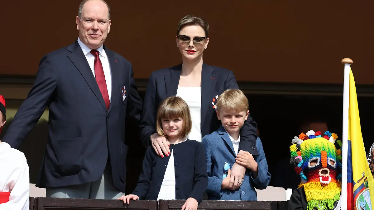 EDITOR'S NOTE : NO TABLOIDS WEB & PRINT, NO DAILY MAIL, NO DAILY MAIL GROUP, NO VOICI, NO CLOSER) Prince Albert II of Monaco, Princess Charlene of Monaco, Princess Gabriella of Monaco, Prince Jacques of Monaco attend the Sainte Devote Rugby Tournament In Monaco on April 22, 2023 in Monaco, Monaco.
//01PIERREVILLARD_VILLARD.092/Credit:POOL MONACO/SIPA/2304221504