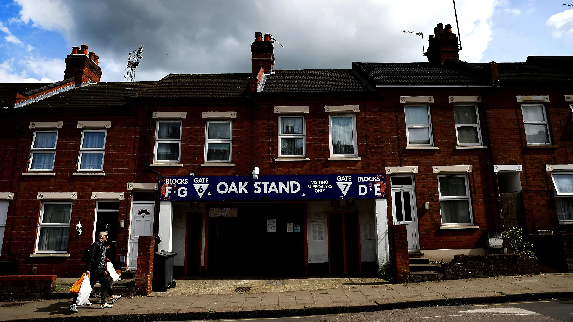 A view of Luton Town's Oak Stand at their Kenilworth Road stadium, Luton, Britain, May 23, 2023. REUTERS/Carl Recine