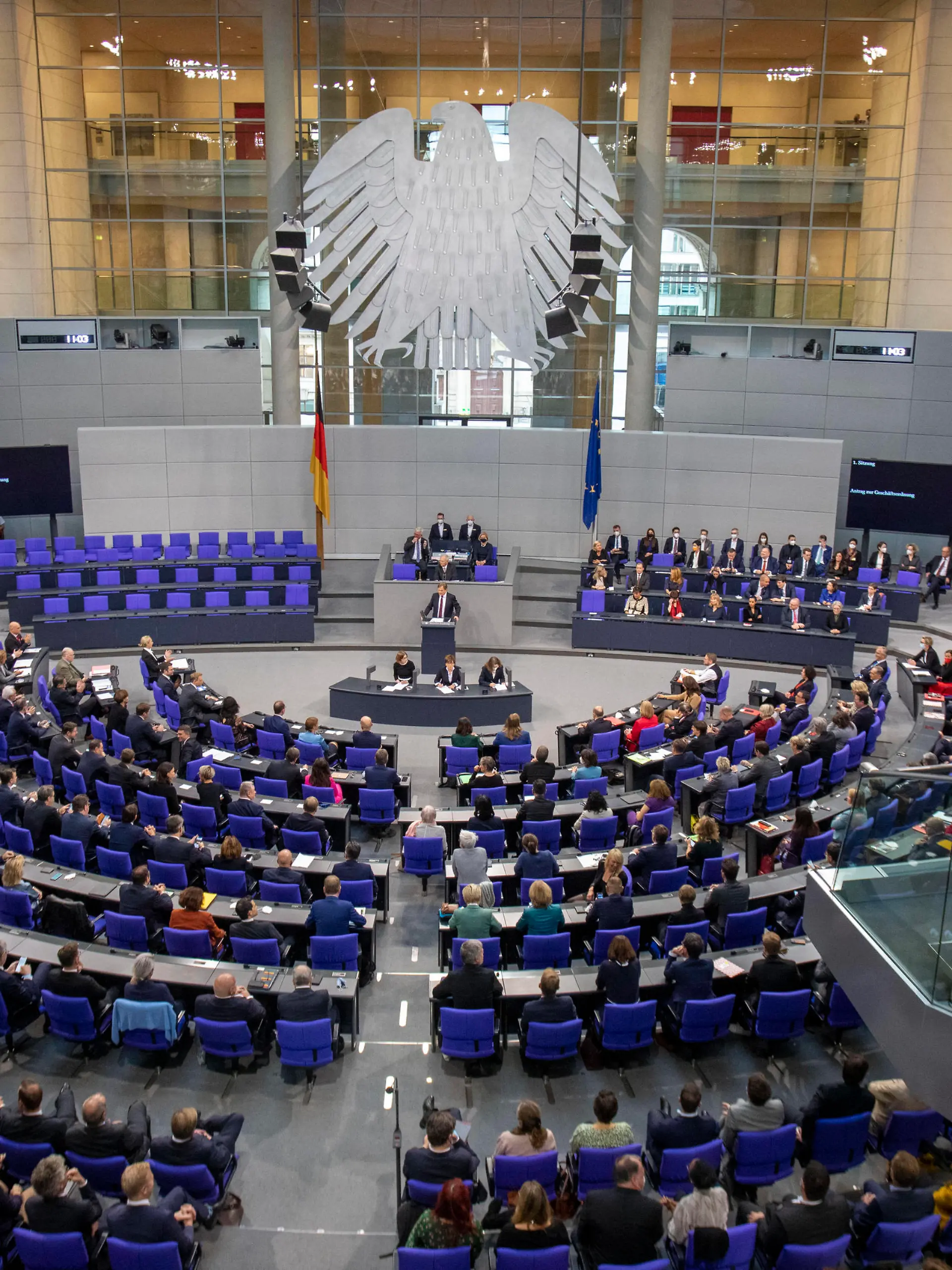  Deutschland, Berlin, Bundestag, konstituierenden Sitzung des 20. Deutschen Bundestages, 26.10.2021 *** Germany, Berlin, Bundestag, constituent session of the 20 German Bundestag, 26 10 2021