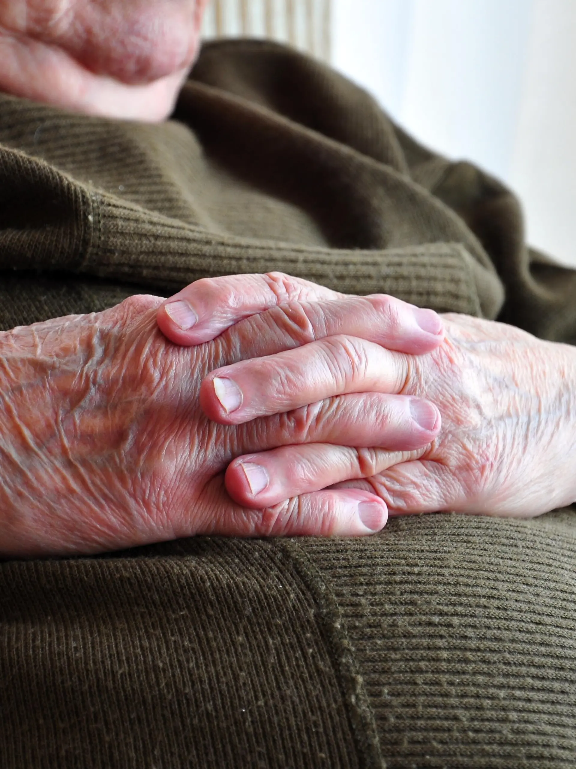 hands of a senior person