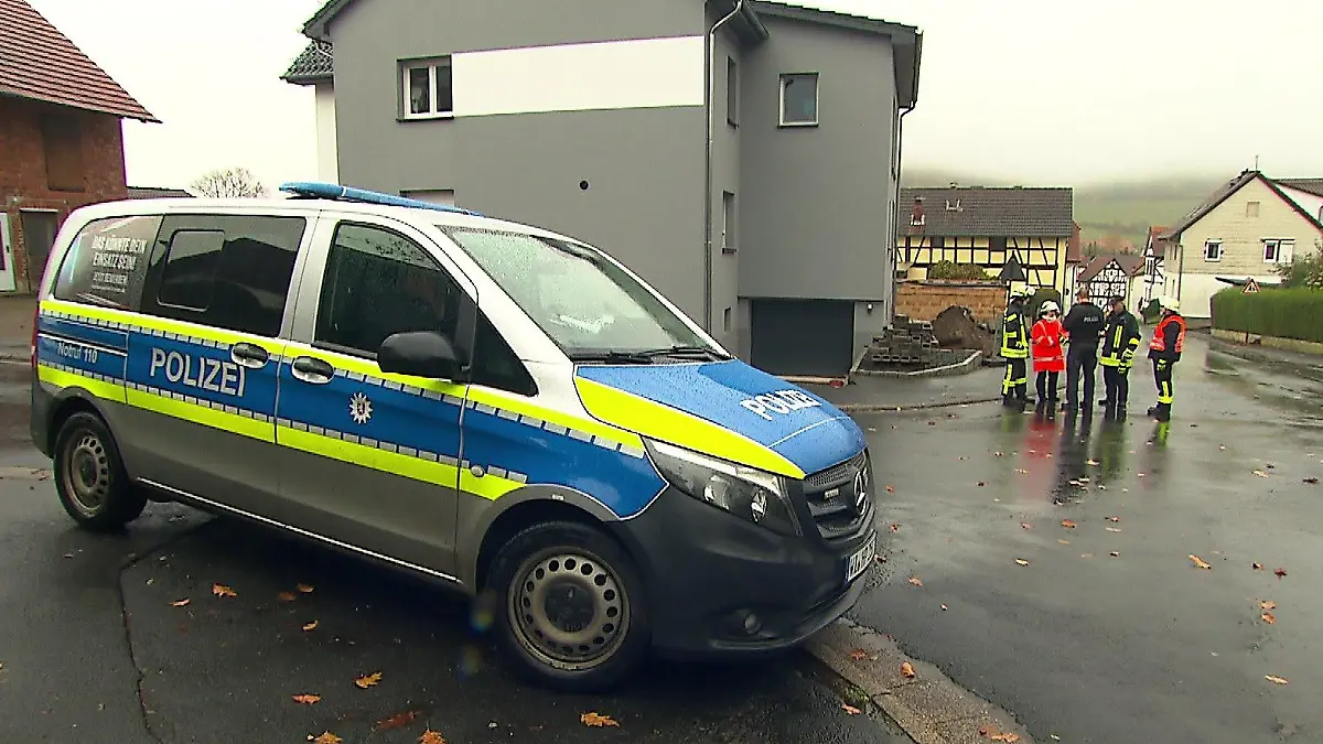 In Friedewald wurde de Bereich um den Bombenfund geräumt.