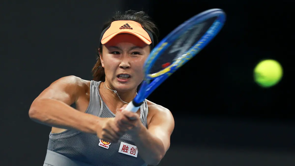 190929 -- BEIJING, Sept. 29, 2019 -- Peng Shuai of China returns the ball during the women s singles first round match between Daria Kasatkina of Russia and Peng Shuai of China at 2019 China Open tennis tournament in Beijing, capital of China, Sept. 28, 2019.  SPCHINA-BEIJING-TENNIS-CHINA OPEN-WOMEN S SINGLESCN XuxYanan PUBLICATIONxNOTxINxCHN 