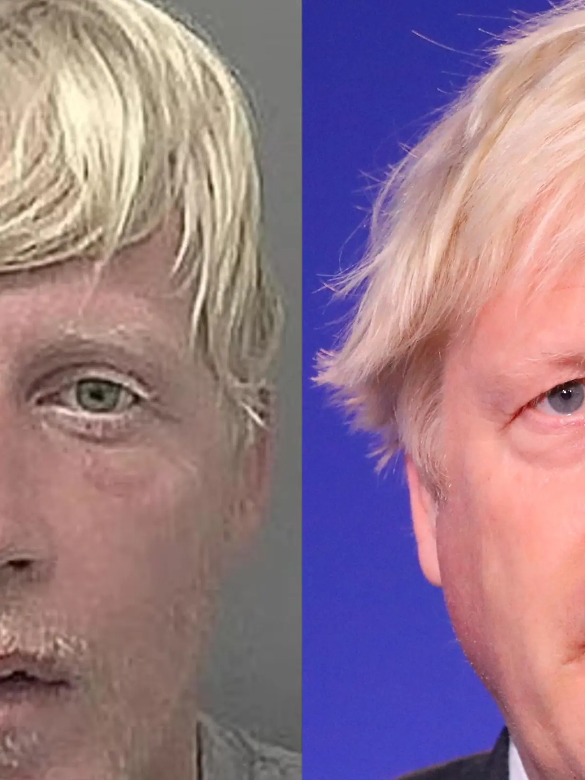 Jason Watson (l.) und Boris Johnson (r.).