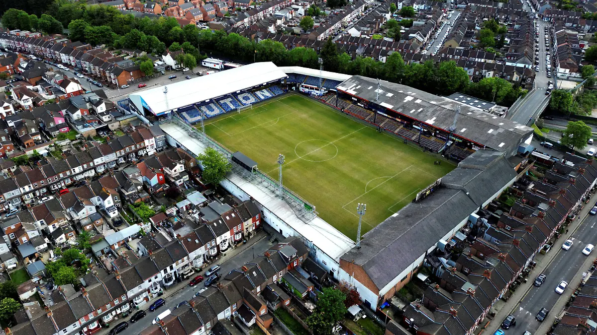 A view of Luton Town's Kenilworth Road stadium, Luton, Britain, May 23, 2023. REUTERS/Carl Recine