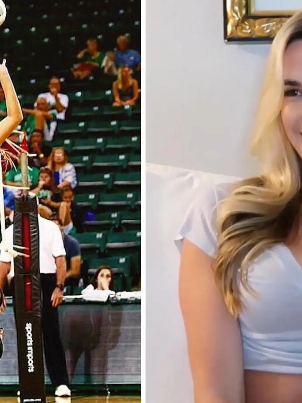Kayla Simmons gilt als die schönste Volleyballerin der Welt. Doch mit ihrer üppigen Oberweite ist das Spielen nicht immer einfach, wie sie verrät. Vielleicht ist auch das einer der Gründe, wieso Simmons eine neue Karriere anstrebt und zwar im Model-Business auf OnlyFans.