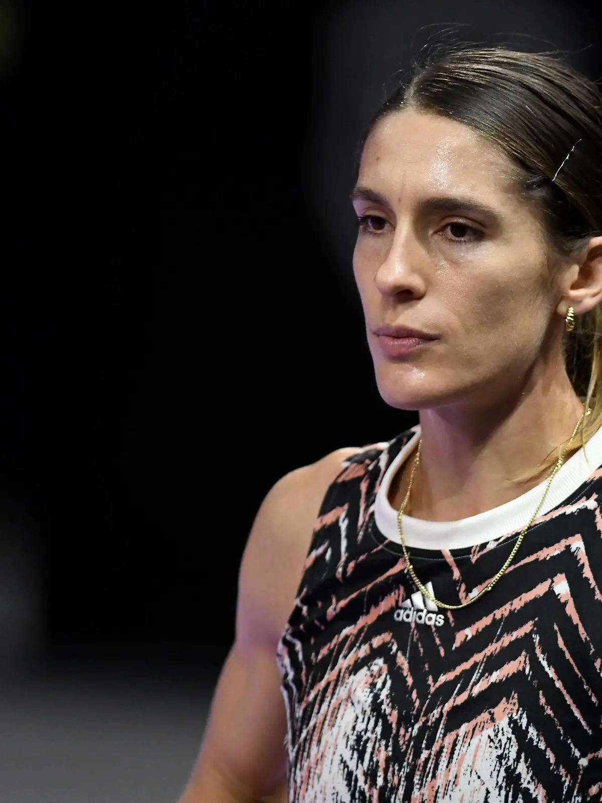  Day four of Transylvania Open and second day without public due to Covid 19. WTA, Tennis Damen competition taking place in BT Arena, Cluj-Napoca, Romania between 23-21 October 2021 Portrait of Andrea Petkovic in action during her match against Varvara Garacheva on the fourth day of Transylvania Open disputed in BT Arena Cluj-Napoca, Romania during 23-31 October 2021 Cluj-Napoca Cluj Romania Copyright: xAncaxTepeix