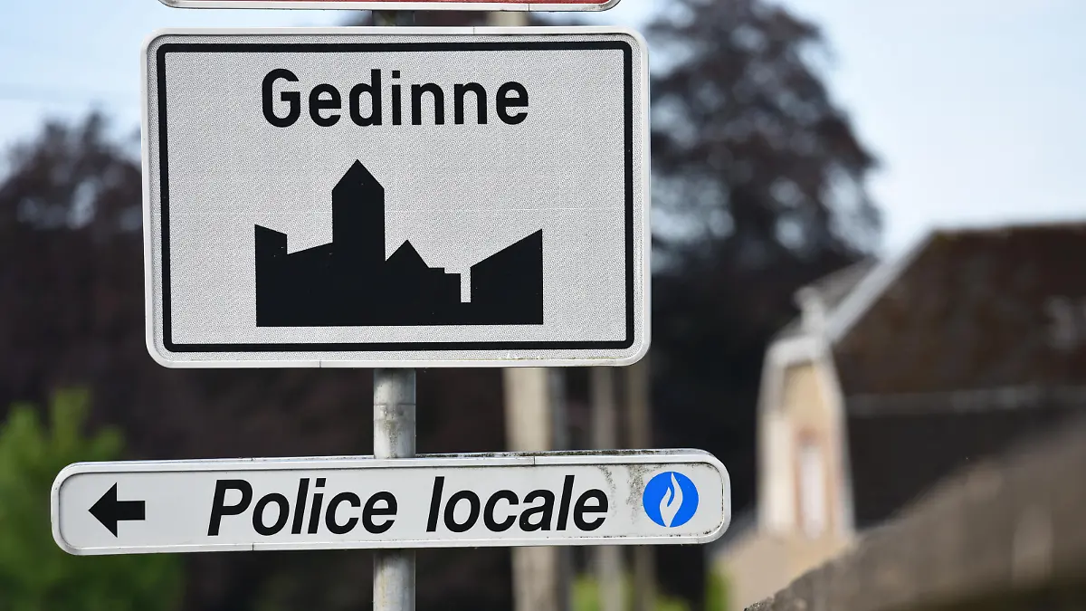Illustration shows the name of the Gedinne municipality on a road sign, Tuesday 08 May 2018. BELGA PHOTO JEAN-LUC FLEMAL Foto: Jean-Luc Flemal/BELGA/dpa