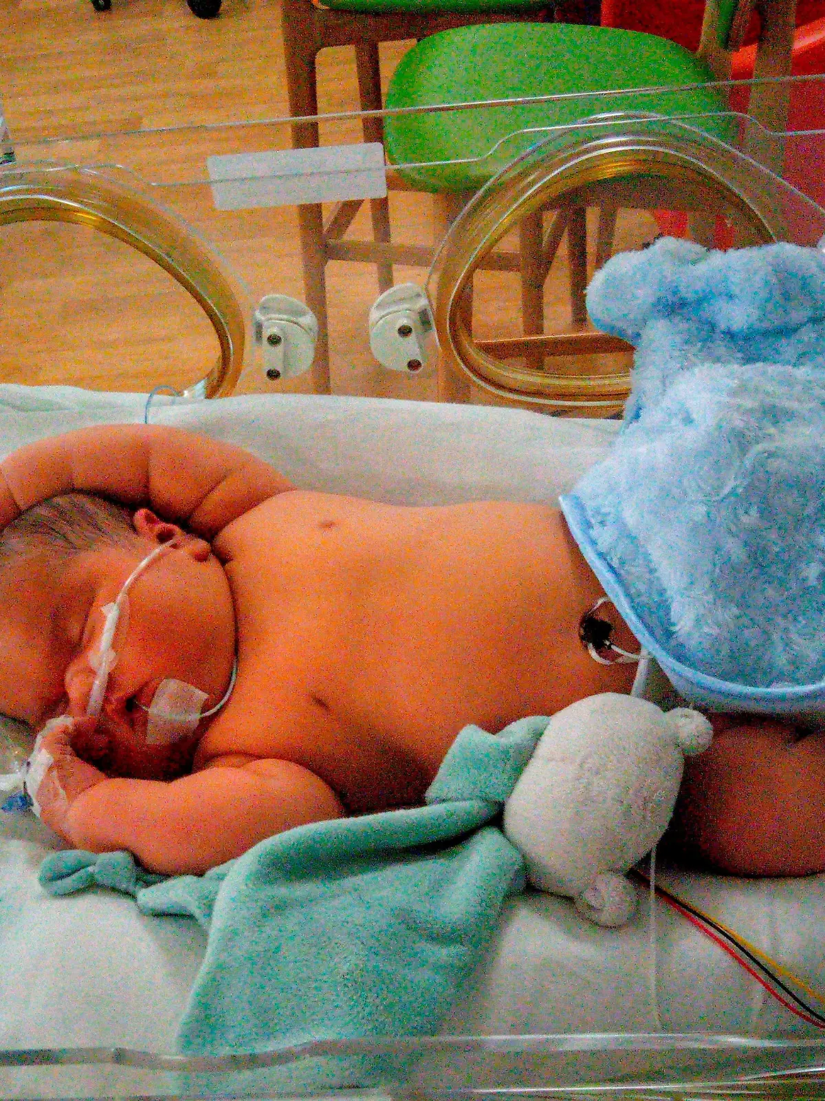 SONDERKONDITIONEN: Satzpreis!
Alpha - believed to be the third biggest baby born in the UK with a weight of 14lb 15oz. See SWNS story SWBRbaby. A mum has given birth to a whopping 14lb 15oz baby - believed to be the third biggest newborn in the UK. Cherral Mitchell, 31, needed two midwives to haul out big Alpha before he left staff shocked when he tipped the scales. Nicknames such as 'Butter Bean' and 'Baby Hippo' have since floated as it's believed Alpha is the third heaviest baby to be born on British soil. Cherral said: "We didn't think he was going to be that big.  / action press