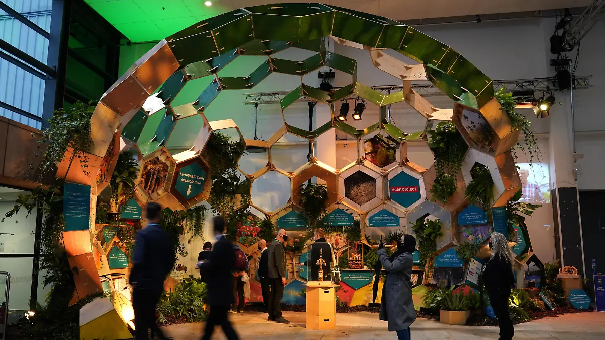 October 31, 2021, Glasgow, UK: The Eden Project Pavilion in the Scottish Event Campus at the start of the Cop26 summit in the city. Picture date: Sunday October 31, 2021. Glasgow UK PUBLICATIONxINxGERxSUIxAUTxONLY - ZUMAp134 20211031_zba_p134_288 Copyright: xAndrewxMilliganx