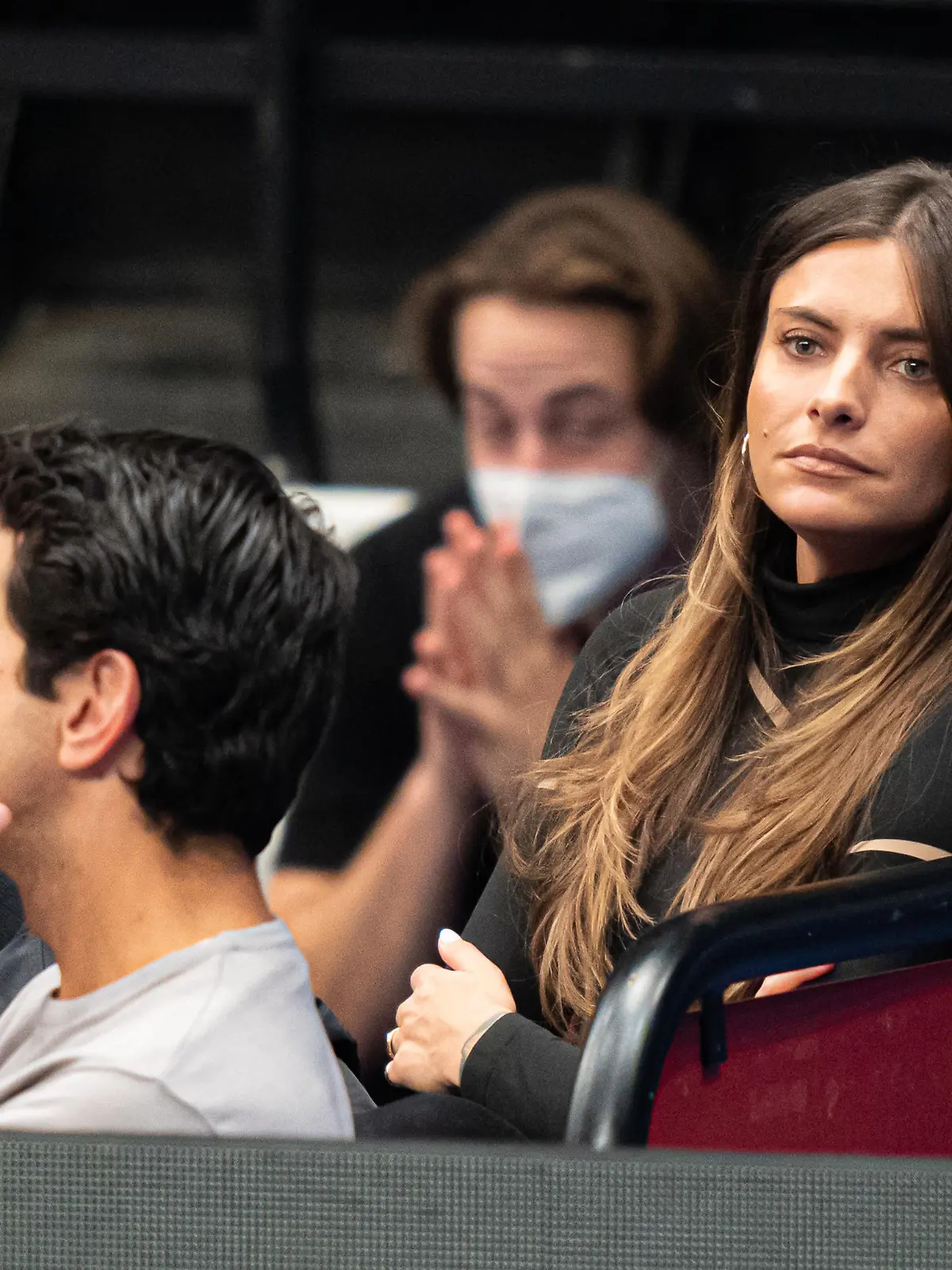 ABD0156_20211026 - WIEN - ÖSTERREICH: Die deutsche Schauspielerin und Moderatorin Sophia Thomalla während der ATP Tennis Erste Bank Open am Dienstag, 26. Oktober 2021 in Wien. - FOTO: APA/EXPA/FLORIAN SCHROETTER - 20211026_PD7441