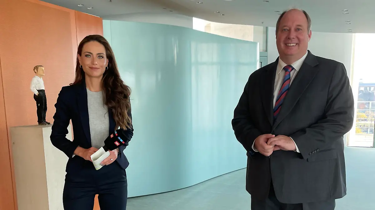 Franca Lehfeldt und Helge Braun