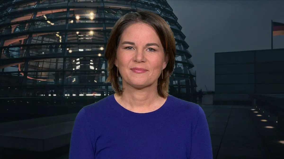 Interview mit Annalena Baerbock (Grüne) im RTL Nachtjournal.
