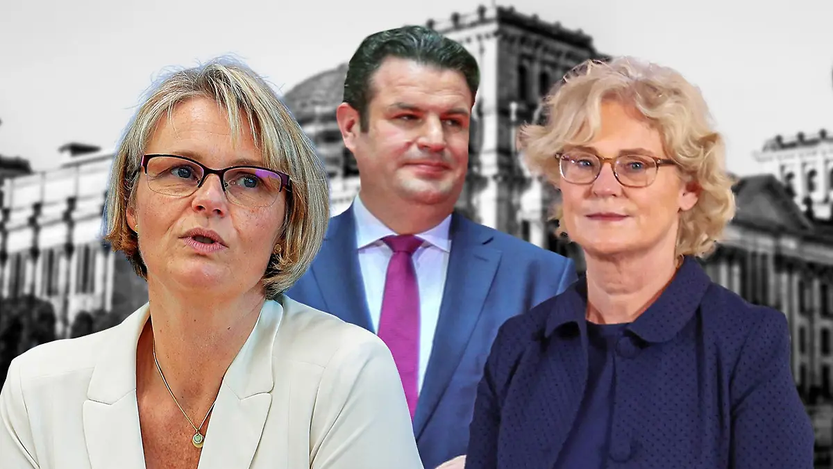 Anja Karliczek, Hubertus Heil und Christine Lambrecht: Hier geht es ums Geld