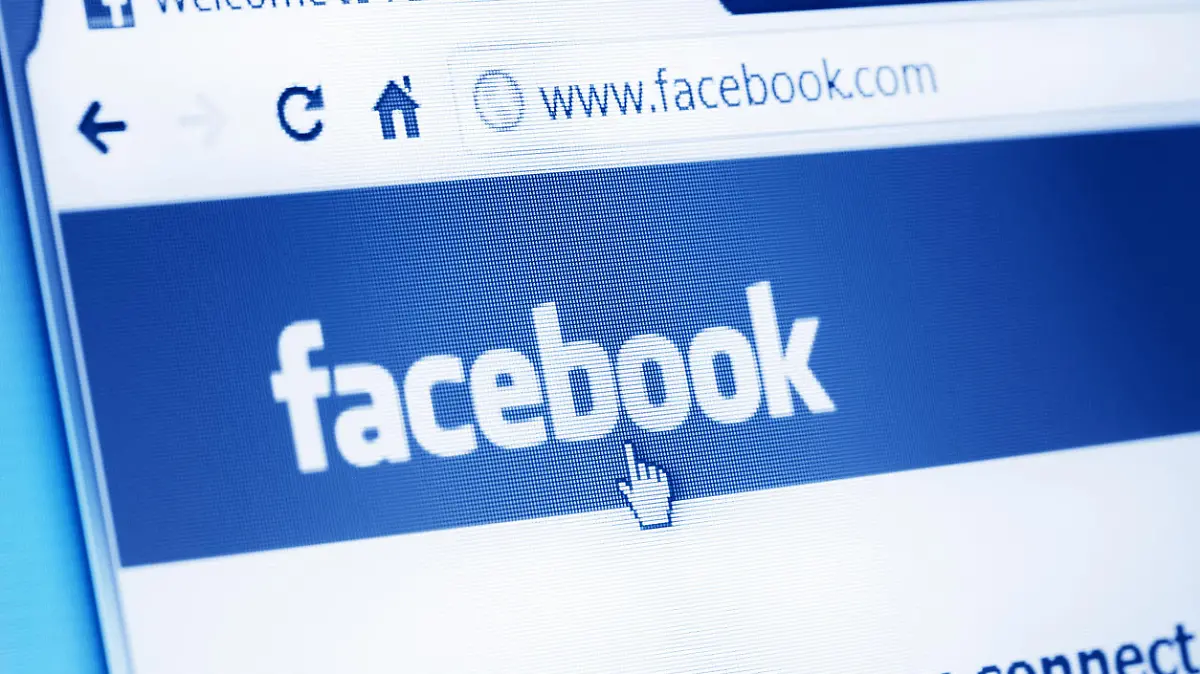 Krasnoyarsk, Russia - June 13, 2011: Facebook main webpage on Google Chrome browser on LCD screen