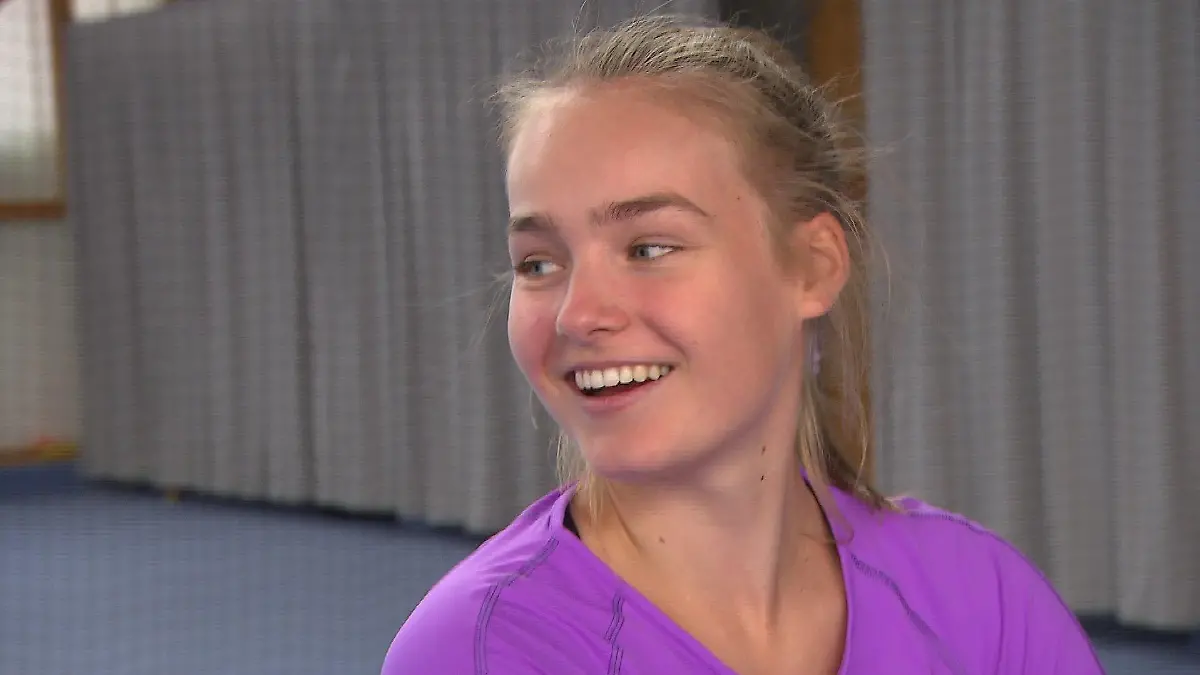 Philippa Färber aus Kiel beim Training.