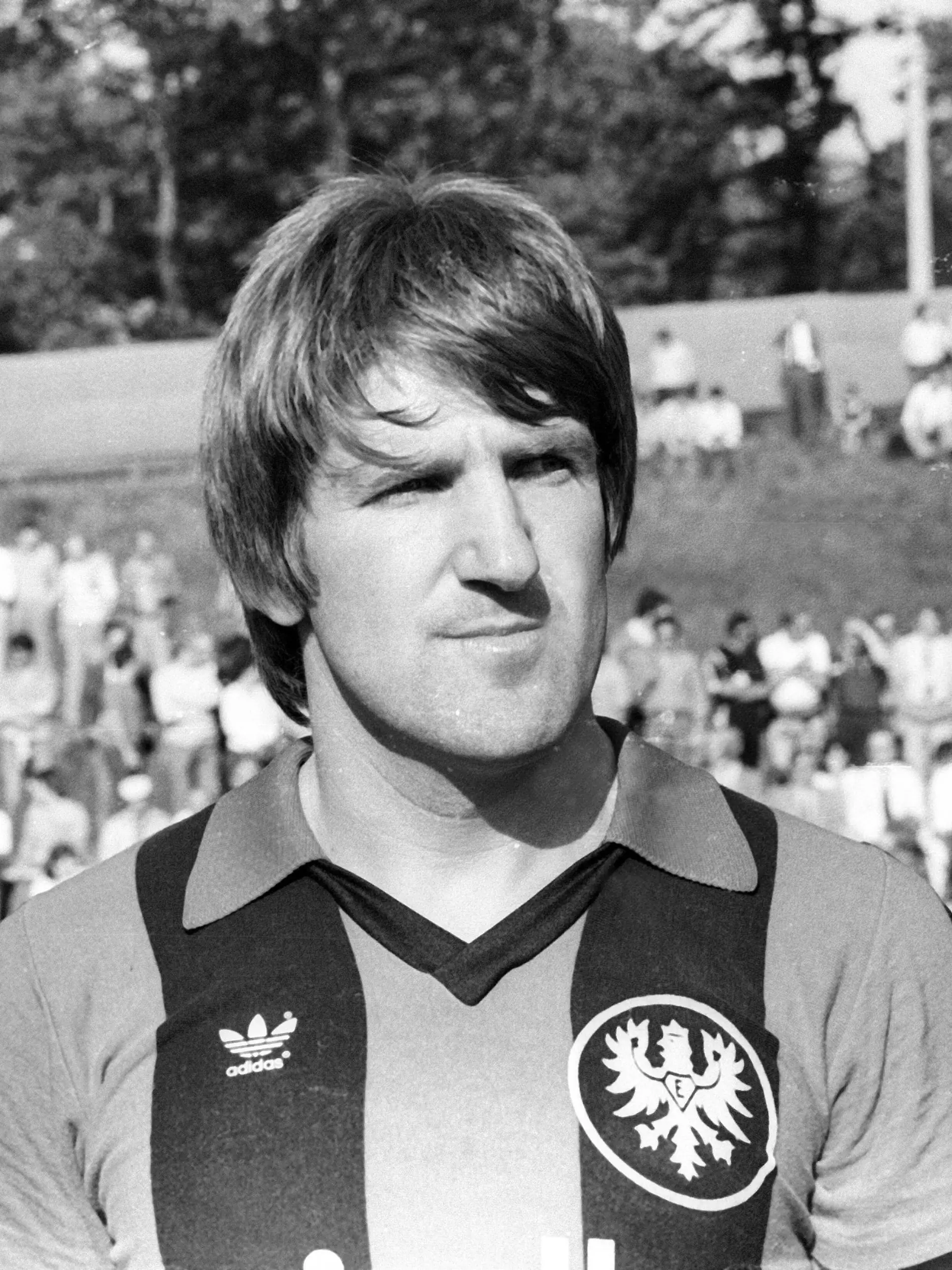 Bildnummer: 07165463  Datum: 25.07.1980  Copyright: imago/Ferdi Hartung
Bernd Nickel (Eintracht Frankfurt); Fussball Herren GER 603i Eintracht Frankfurt 1. BL xSP Vneg Vsw quer, 1980, 1981, Aufnahmedatum geschätzt, Porträt

Image number 07165463 date 25 07 1980 Copyright imago Ferdi Hartung Bernd Nickel Eintracht Frankfurt Football men ger 603i Eintracht Frankfurt 1 BL  Vneg Vsw horizontal 1980 1981 date estimated Portrait 