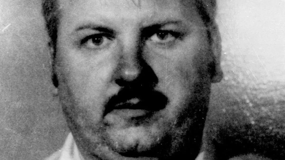 FILE - This 1978 file photo shows serial killer John Wayne Gacy, who was convicted of killing 33 young men and boys in the Chicago area in the 1970s and executed in 1994. More than 40 years after a collection of decaying bodies was found beneath Gacy's house, authorities announced Monday, Oct. 25, 2021, that they have identified the remains of one more of his victims. (AP Photo, File)