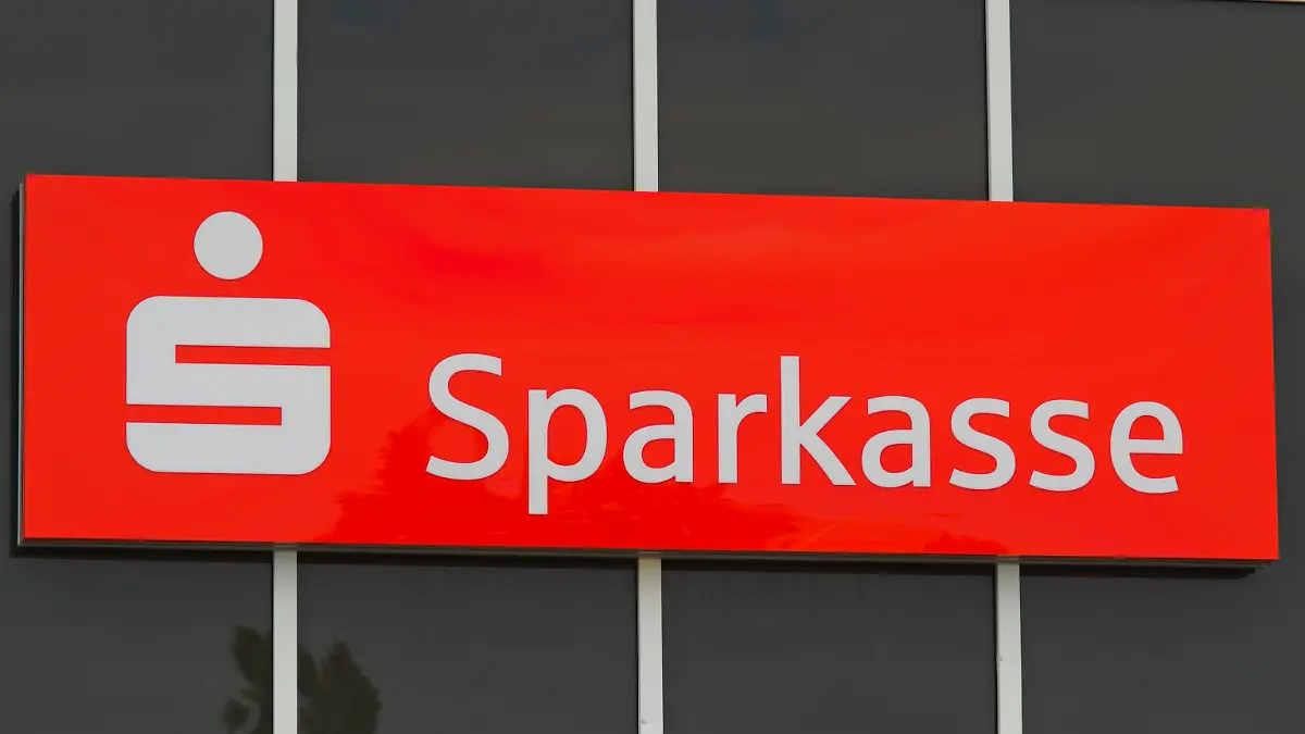 Eisenhuettenstadt, Germany - June 21, 2011: Sign of Sparkasse. Sparkasse is a public sector financial institutions. The first Sparkasse was founded in 1778 in Hamburg.