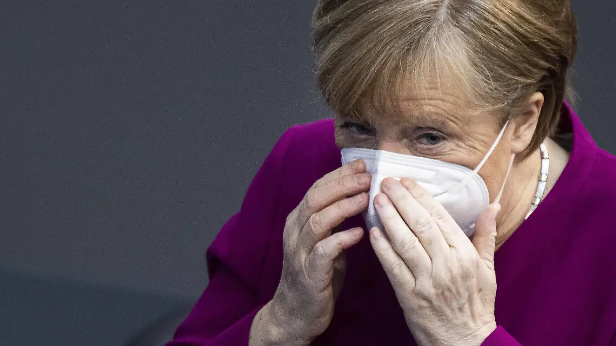  Angela Merkel, Bundeskanzlerin, aufgenommen vor einer Regierungserklaerung im Deutschen Bundestag in Berlin, 25.03.2021. Bundeskanzlerin Merkel spricht in ihrer Regierungserklaerung ueber den Europaeischen Rat sowie zu den Beschluessen der Ministerpraesidentenkonferenz zur Bewaeltigung der Corona-Pandemie. Berlin Deutschland *** Angela Merkel, German Chancellor, recorded before a government statement in the German Bundestag in Berlin, 25 03 2021 Chancellor Merkel speaks in her government statement about the European Council as well as about the decisions of the Conference of Ministers to deal with the Corona Pandemic Berlin Germany Copyright: xFlorianxGaertner/photothek.dex