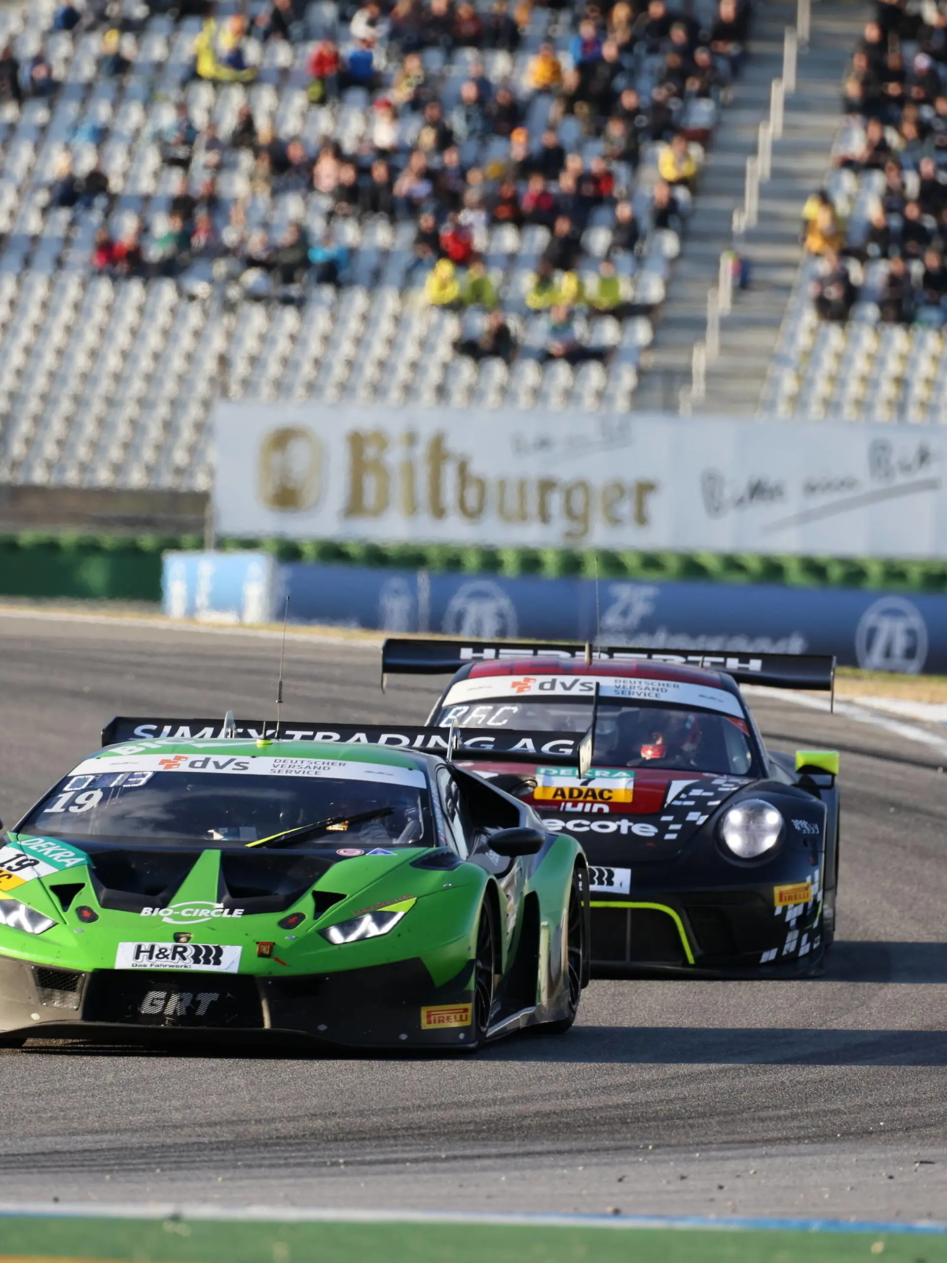 19 Rolf Ineichen CHE / Franck Perera FRA, Lamborghini Huracan GT3 Evo, Grasser Racing AUT, ADAC GT Masters, Hockenheimring, Rennen 1, Samstag, 23.10.2021 - ADAC GT Masters, Hockenheimring, Rennen 1 Samstag, 23.10.2021 Hockenheim *** 19 Rolf Ineichen CHE Franck Perera FRA , Lamborghini Huracan GT3 Evo, Grasser Racing AUT , ADAC GT Masters, Hockenheimring, Race 1, Saturday, 23 10 2021 ADAC GT Masters, Hockenheimring, Race 1 Saturday, 23 10 2021 Hockenheim Copyright: xAugstx/xEibner-Pressefotox EP_jat