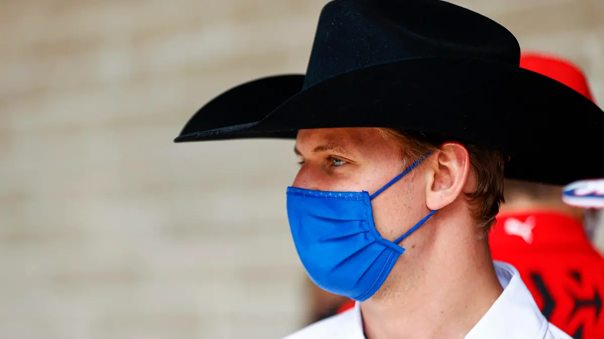 Formula 1 2021: United States GP CIRCUIT OF THE AMERICAS, UNITED STATES OF AMERICA - OCTOBER 24: Mick Schumacher, Haas during the United States GP at Circuit of the Americas on Sunday October 24, 2021 in Austin, United States of America. Photo by Andy Hone / LAT Images Images PUBLICATIONxINxGERxSUIxAUTxHUNxONLY GP2117_171702_ONY9596 