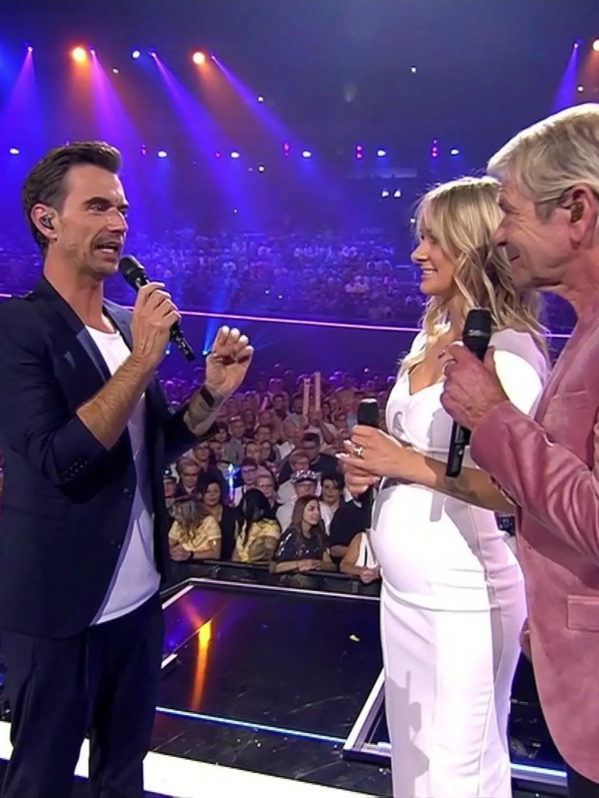 Matthias Reim und seine Ehefrau Christin Stark bei Florian Silbereisens "Schlagerboom 2021"