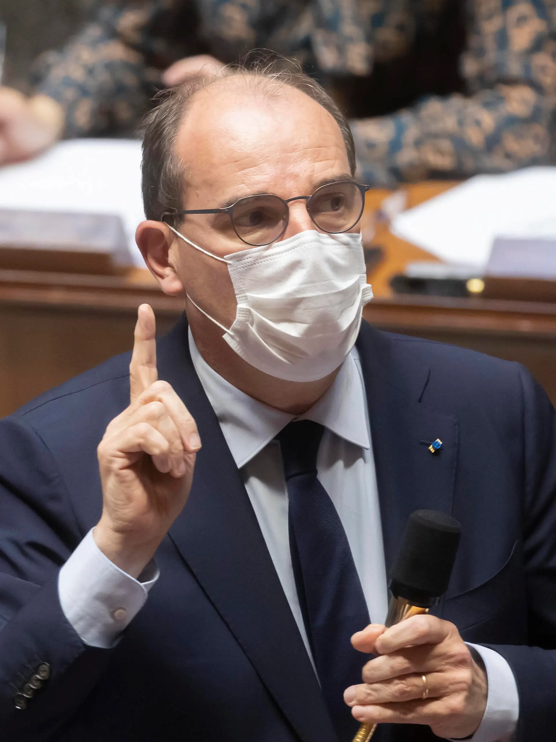  Paris, France October 19, 2021 - Weekly session of questions to the government at the French National Parliament - jean castex QAG, ASSEMBLEE NATIONALE, PARLEMENTAIRES, HEMICYCLE, POLITIQUE PUBLICATIONxNOTxINxFRA Copyright: xVincentxIsorex