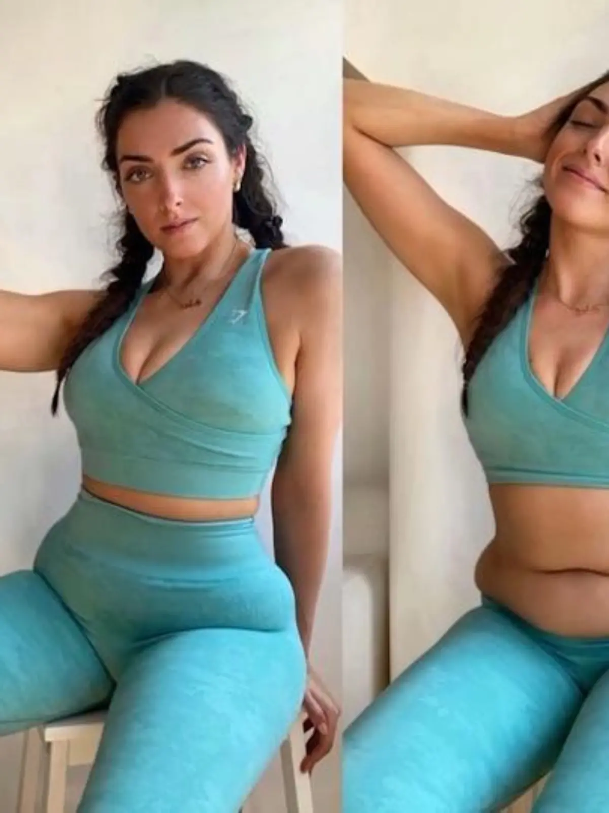 Zusammen mit Plus-Size-Model Julia (31) aus Hamburg wagen wir ein Experiment und wollen herausfinden, wie die Deutschen auf kurvige Frauen in Sportklamotten reagieren. Die 31-Jährige ist Curvy-Influencerin und lässt sich für das Experiment in Leggings und Sporttop ablichten.