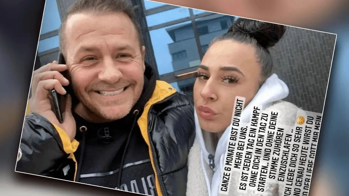 Ein Bild, das vor Willi Herrens Tod entstanden ist: Vater und Tochter konnte nichts auseinander bringen.