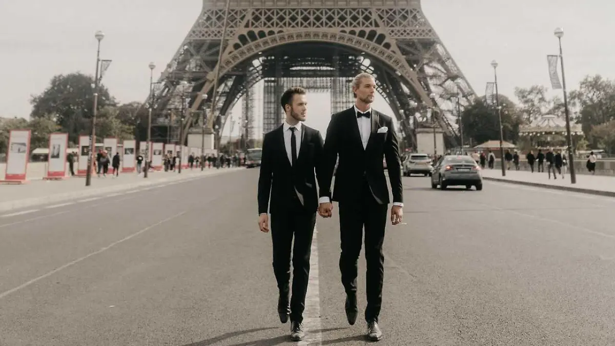 Maurice und Kim zusammen in Paris