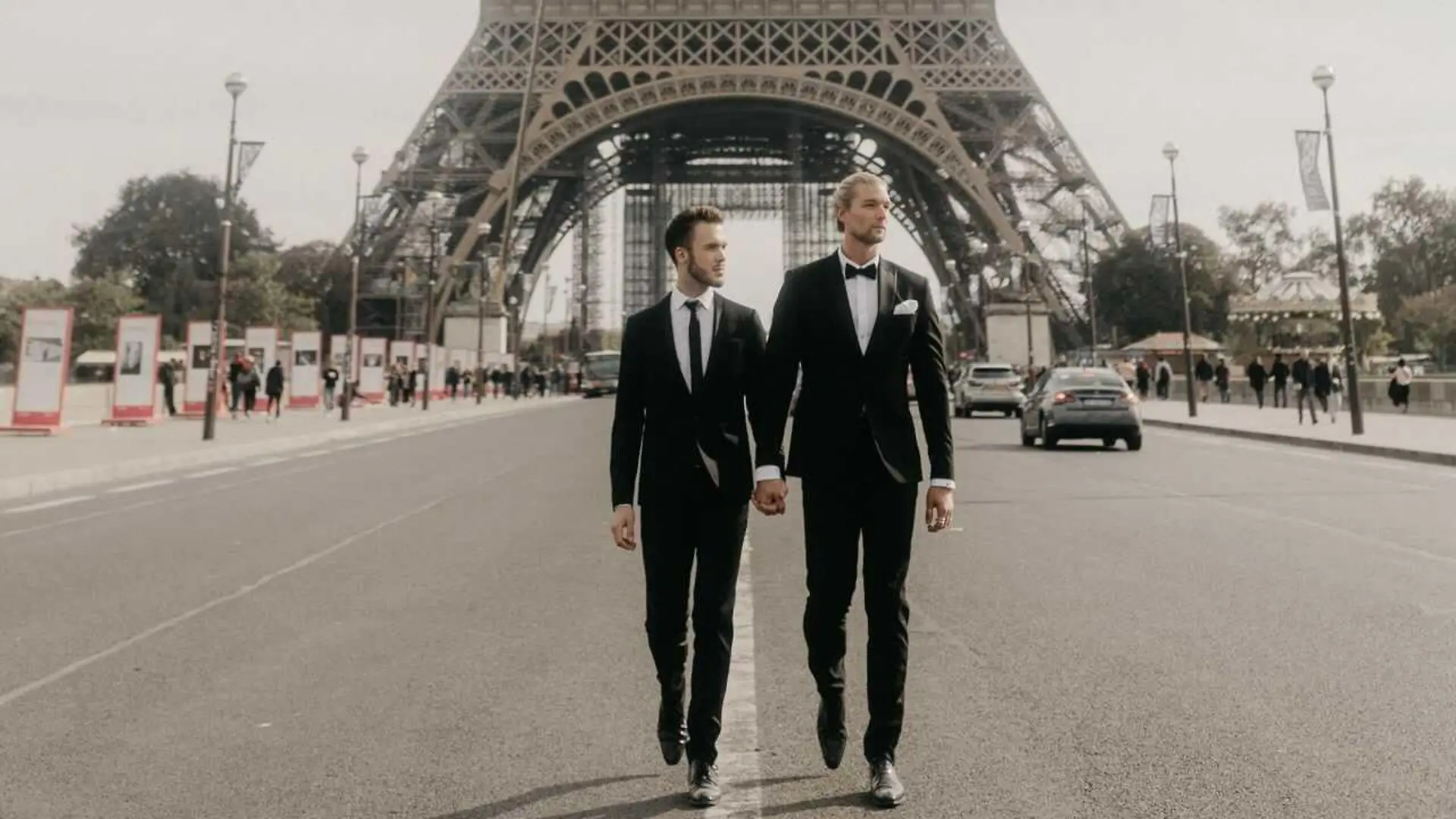 Maurice und Kim zusammen in Paris