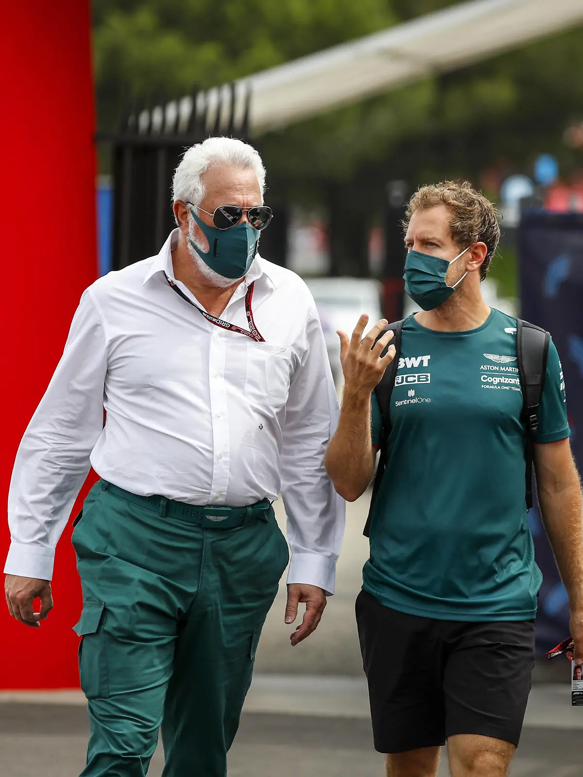 VETTEL Sebastian ger, Aston Martin F1 AMR21, portrait with STROLL Lawrence can, Aston Martin F1 owner, portrait during the Formula 1 Emirates Grand Prix de France 2021, 7th round of the 2021 FIA Formula One World Championship, WM, Weltmeisterschaft from June 18 to 20, 2021 on the Circuit Paul Ricard, in Le Castellet, France FORMULE 1 : Grand Prix de France - Circuit Paul-Ricard - Le Castellet - 19/06/2021 DPPI/Panoramic PUBLICATIONxNOTxINxFRAxITAxBEL _GDN7335 