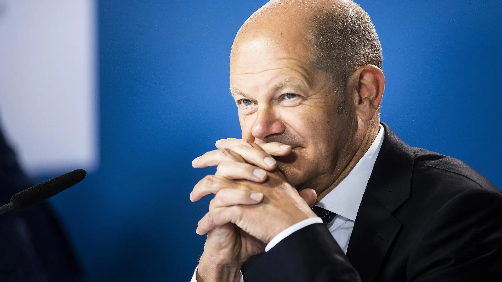 Olaf Scholz, Bundesminister der Finanzen, aufgenommen im Rahmen eines virtuellen Treffens der G7-Finanzminister in Berlin, 29.09.2021. Berlin Germany *** Olaf Scholz, Federal Minister of Finance, recorded at a virtual meeting of the G7 Finance Ministers in Berlin, 29 09 2021 Berlin Germany Copyright: xFlorianxGaertnerx