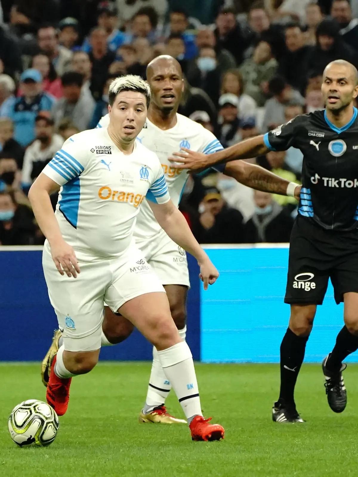  Samir Nasri OM Legends - Tony Parker Unicef FOOTBALL : Match des H ros - Match Caritatif au profit de l Unicef - Marseille - 13/10/2021 NorbertScanella/Panoramic PUBLICATIONxNOTxINxFRAxITAxBEL