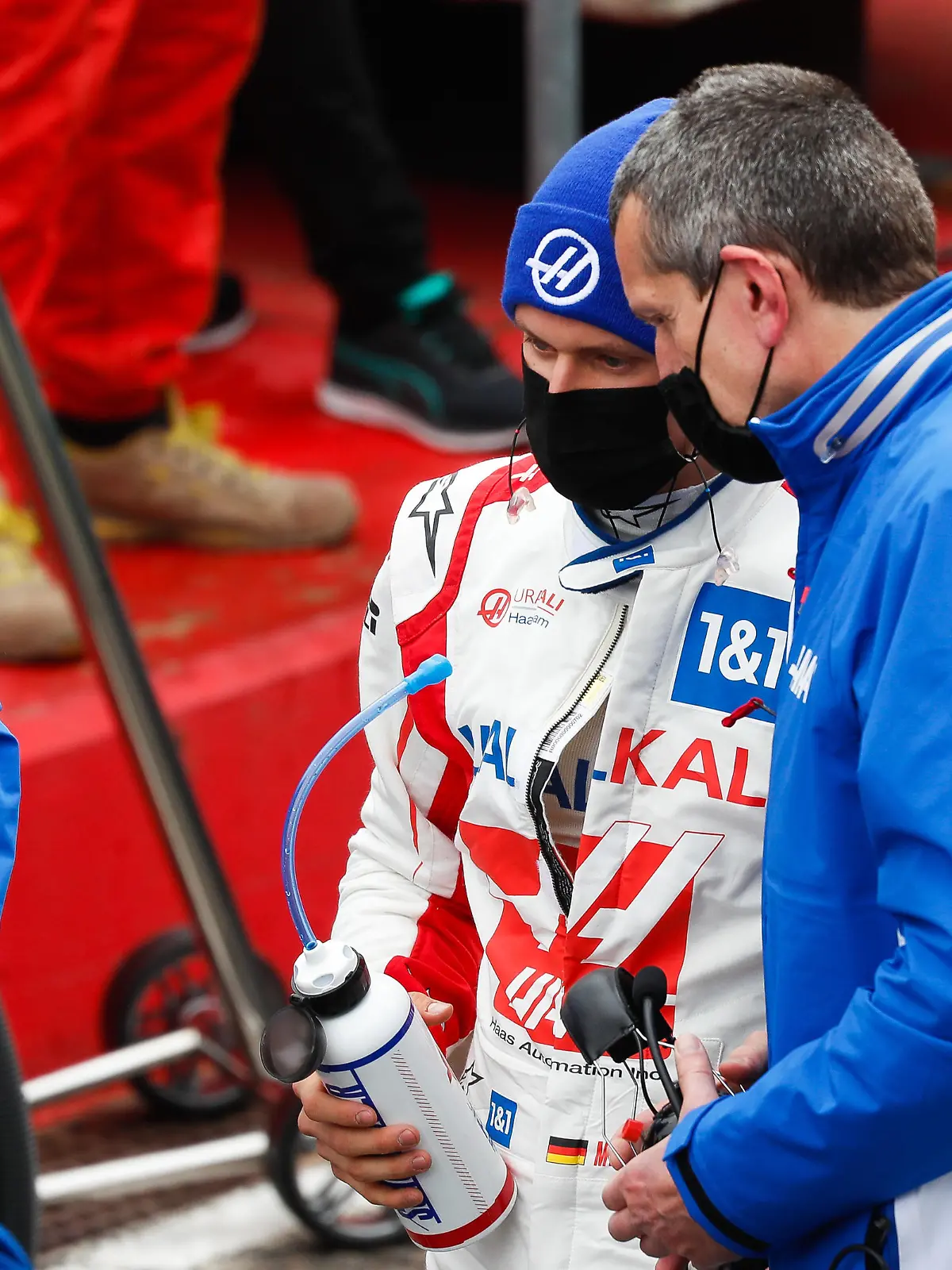 Mick Schumacher und Günther Steiner