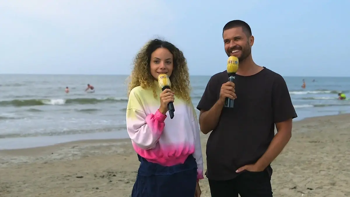 Isabelle und Milos genießen die Dreharbeiten am Meer Romantisches "Unter uns"-Abenteuer in Holland