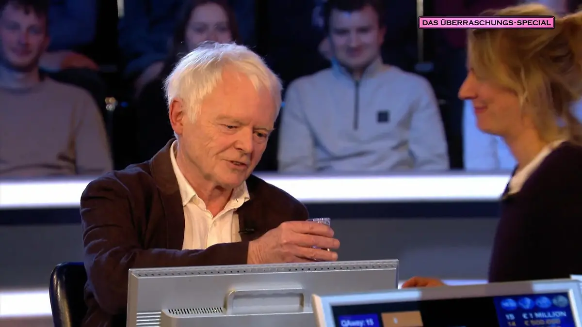 "Brutaler Stuhlgang hier" - "Wer wird Millionär?"-Überraschungskandidat Werner Holzwarth braucht erst mal einen Schnaps