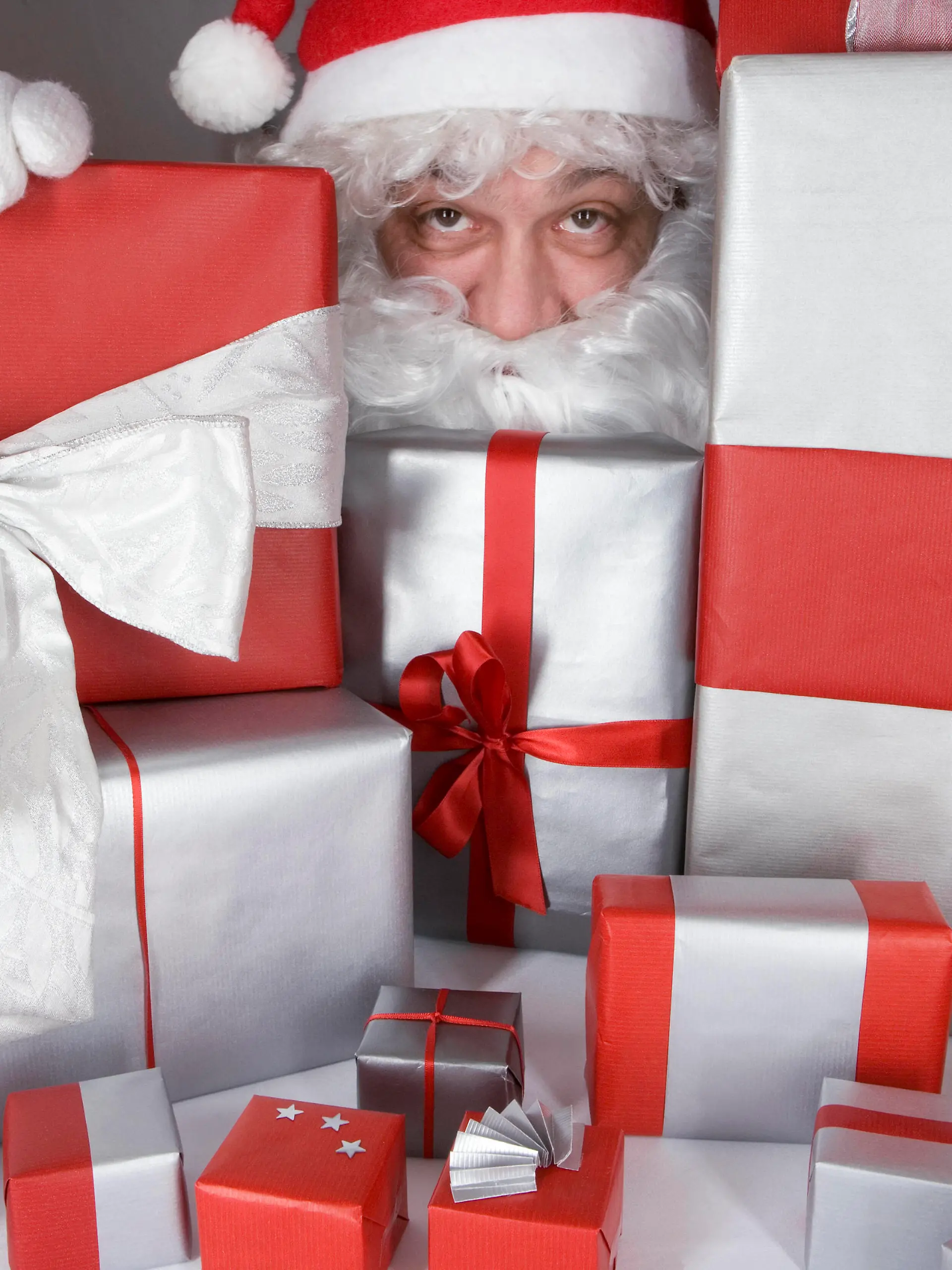  weihnachten,weihnachtsmann,bescherung,weihnachtsgeschenk *** christmas,santa clause,christmas eve,christmas present l7a-1j,model released, Symbolfoto