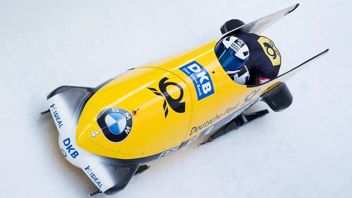 Innsbruck 13.02.2016, Olympiaeisbahn Igls, Innsbruck, AUT, FIBT WM, Bob und Skeleton, Zweierbob Herren, 2. Lauf, im Bild Francesco Friedrich und Thorsten Margis (GER) // Francesco Friedrich and Thorsten Margis of Germany competes during two men Bobsleigh 2nd run of FIBT Bobsleigh and Skeleton World Championships at the Olympiaeisbahn Igls in Innsbruck, Austria on 2016/02/13. Foto: Groder/Eibner-Pressefoto PUBLICATIONxNOTxINxAUT EP_gro

Innsbruck 13 02 2016 Olympiaeisbahn Igls Innsbruck AUT FIBT World Cup Bob and Skeleton Two men 2 Run in Picture Francesco Friedrich and Thorsten Margis ger Francesco Friedrich and Thorsten Margis of Germany Compet during Two Men bobsleigh 2nd Run of FIBT bobsleigh and Skeleton World Championships AT The Olympiaeisbahn Igls in Innsbruck Austria ON 2016 02 13 Photo Groder Eibner Press Photo PUBLICATIONxNOTxINxAUT EP_GRO