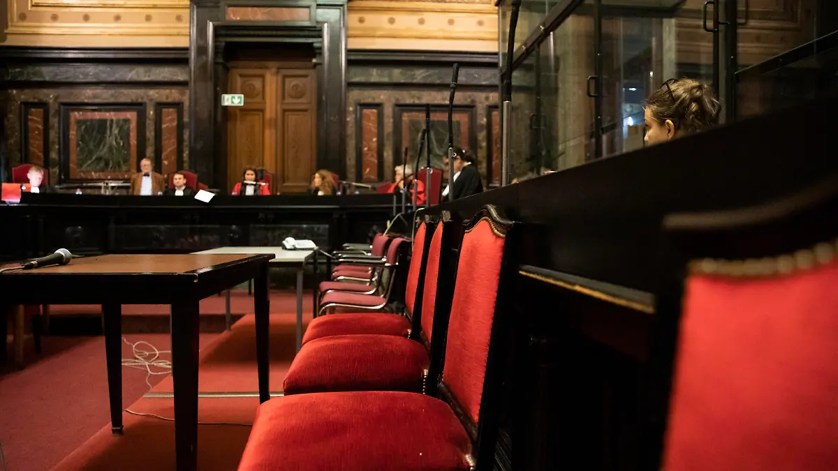 Illustration picture shows the jury constitution session for the trial of Gheorghita-Iulian Zaharia, at the Brussels-Capital Assizes Court, in Brussels, Wednesday 30 September 2020. Zaharia is accused of killing his partner Ulfet Akgul, 43 years old, on 10 january 2018 in Schaerbeek. BELGA PHOTO HATIM KAGHAT